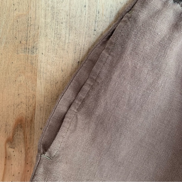 100% Linen Cropped Pants - Picture 5 of 7